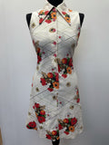 1970s Sleeveless Floral Dress by Holden - Size 10