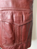 vintage  Urban Village Vintage  urban village  safari style  Safari jacket  safari  pockets  mens  M  long sleeve  Leather Jacket  Leather  jacket  Diana Warren  coat  brown  70s  1970s