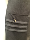 womens  vintage  v neck  Urban Village Vintage  urban village  slip on  pocket detail  mini dress  dress  black  8  70s  1970s