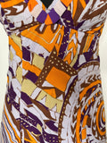 womens  vintage  v-neck  Urban Village Vintage  summer dress  summer  silk dress  silk  rio de janiero  rio  purple  psychedelic  psych  patterned dress  patterned  orange  multi  maxi dress  maxi  long dress  ibiza  harrods  festival  dress  carnival  70s  6  1970s