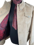 zero waste XL winter vintage Urban Village Vintage urban village UK thrifted thrift thick Tailored tailor made sustainable style store slow fashion shop second hand save the planet reuse red paisley print recycled recycle recycable press stud collar preloved pockets paisley print lining online mens coat mens ladies Jacket handmade front pockets fashion ethical Eco friendly Eco corduroy corded cord concious fashion collared collar coat Birmingham 60s style
