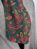 vintage  Urban Village Vintage  urban village  tootal  scarf  retro  Paisley Print  paisley  MOD  mens  Green  cravat  brown  beige  accessories  60s  1960s