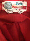 womens  vintage  Urban Village Vintage  urban village  short sleeved  short sleeve  Shirt  red  oriental  floral embroidery  embroidered  chinease  blouse  8