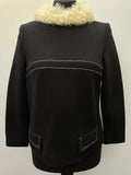 1960s Shearling Trim Top - Size 14