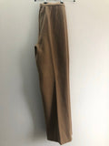 womens  vintage  two piece  top  suit  set  mod  Jacket  Hilary Model  double breasted  coat  brown  beige  60s  1960s  12  10-12  10