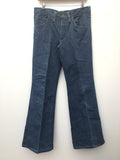 W32  vintage  Urban Village Vintage  mens  M  Lee  L34  jeans  jean  flares  denim  Cotton  blue  70s  70