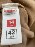 Woven  vintage  Urban Village Vintage  urban village  St Michael  short sleeved  short sleeve  Shirt  sand  s  retro  pockets  Mens Shirts  Mens jacket  mens  Jacket  button front  button down  button  brown  70s  1970s