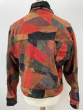 vintage  Urban Village Vintage  Suede Jacket  Suede  patchwork  Mens jacket  mens coat  mens  M  Jacket  hippie  baggy  90s  1990s
