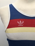 vest top  Urban Village Vintage  tee  tank top  stripes  Sportswear  S  retro  mens  Logo design  logo  blue  adidas  80s  70s  1980s  1970s