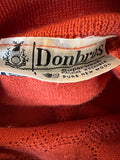 Vintage 1960s Collared Wool Jumper by Donbros - Size UK 12