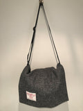 One Off Handmade Harris Tweed Bag Made From Original Harris Tweed Jacket Grey - Urban Village Vintage