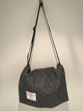 One Off Handmade Harris Tweed Shoulder Bag Made From Vintage Harris Tweed Jacket Grey