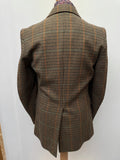 wool  vintage  Urban Village Vintage  urban village  Three Button  pure wool  pockets  MOD  mens  M  long sleeve  dress  dogtooth  button  brown  70s  60s  3 button  1960s