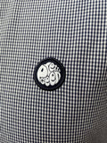 vintage  Urban Village Vintage  urban village  retro  Pretty Green  mens  long sleeve  L  collar  checkered  checked  check shirt  check  casual  button down  blue