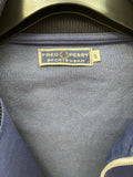 white stripes  white  vintage  Urban Village Vintage  urban village  tracktop  Tracksuit Top  track top  track  sportswear  sports jacket  Small  retro  Navy Jacket  Navy  MOD  mens  Logo design  logo  Light Blue  Jacket  Fred Perry  fred  elasticated  blue