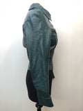womens  vintage  Urban Village Vintage  long sleeve  Leather Coat  Leather  Green  bomber jacket  8  70s  70  1970s
