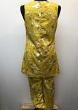 Yellow  womens  Wide Leg  vintage  Urban Village Vintage  tunic top  tunic  trousers  psychedelic  psych  hippy  Flower Power  floral  flares  Cotton  boho  1960s  1960  10