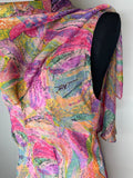womens  wedding dress  wedding  vintage  Urban Village Vintage  summer dress  summer  purple  psychedelic  psych  pink  pastel  maxi dress  maxi  long dress  flutter sleeves  floral dress  floral  dress  10