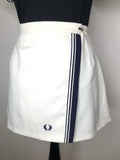womens  white  waist band  vintage  Urban Village Vintage  urban village  tennis skirt  tennis  summer  sportswear  sports  smart shorts  Skirts  shorts  retro  navy logo  MOD  logo  Fred Perry  fred  embroidered logo  8