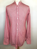 vintage  Urban Village Vintage  urban village  striped shirt  Shirt  satin  red  New and Lingwood  Mens Shirts  mens  long sleeve  Gentlemans collar  formal shirt  formal  Eton College Shirt  collar  60s  1960s