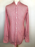 1960s Striped Longline Grandad Shirt - Size M