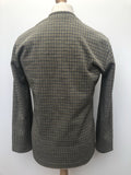 vintage  Urban Village Vintage  urban village  retro  MOD  mens  M  line pattern  knitwear  Jacket  green  check  button