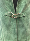 womens  vintage  Urban Village Vintage  urban village  suede  long waistcoat  long length  Green  60s  1960s  10