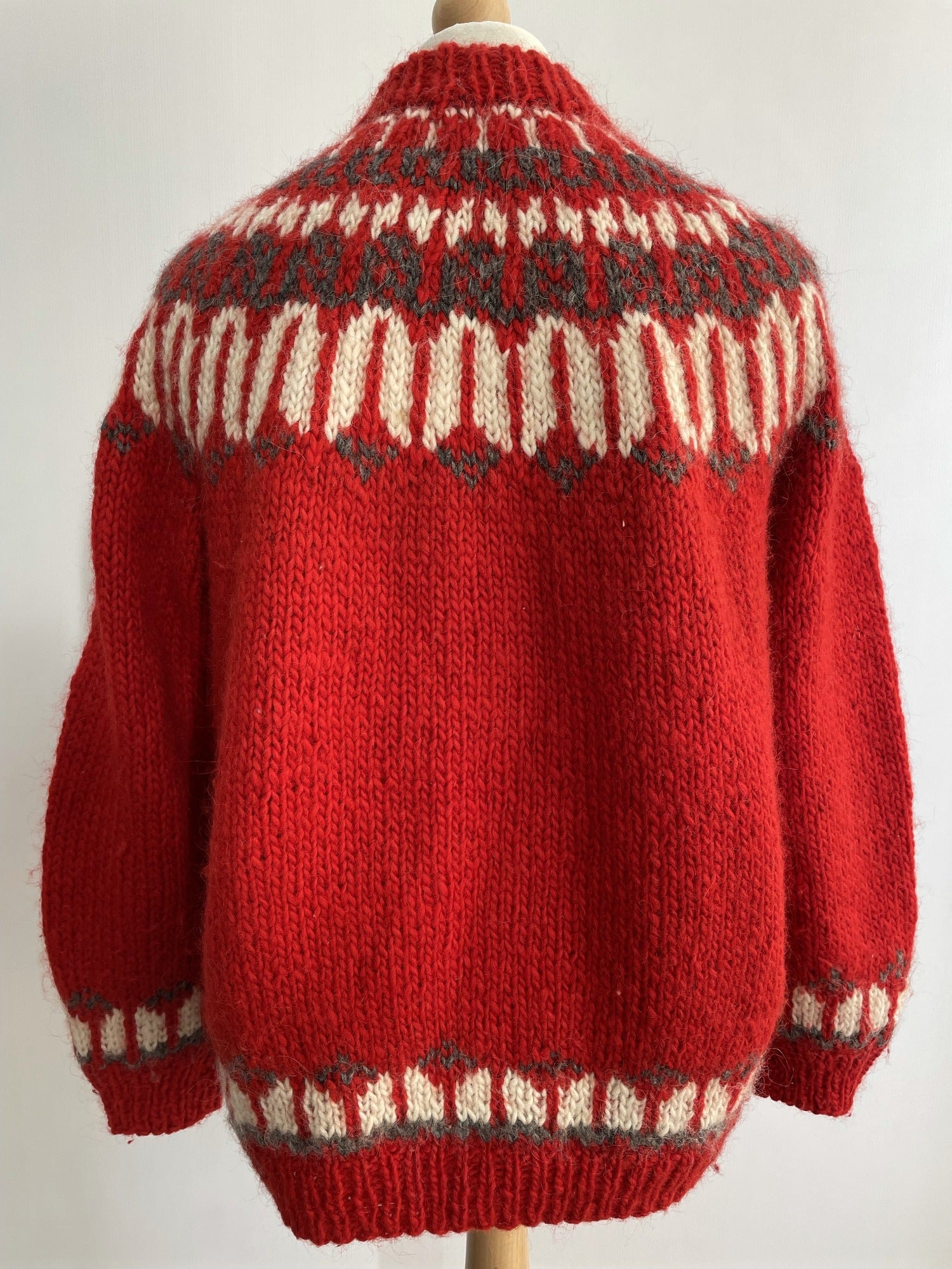 Knitwear Jumpers Mens Vintage 1970s Chunky Knit Nordic Icelandic
