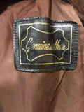womens  vintage  Urban Village Vintage  mod  Leather  jacket  fitted  dagger collar  brown  black  60s  1960s  10
