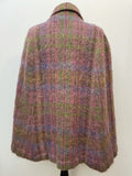 Wool Blend  wool  womens  Welsh Woolens  vintage  Urban Village Vintage  urban village  purple cape  purple  long cape  dress  collar  cape  button  big collar  Andrew Stuart  50s style  50s  50  1950s  100% Wool