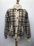 1960s Checked Wool Jacket - Size L