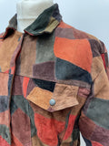 vintage  Urban Village Vintage  Suede Jacket  Suede  patchwork  Mens jacket  mens coat  mens  M  Jacket  hippie  baggy  90s  1990s