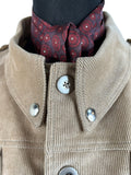 zero waste XL winter vintage Urban Village Vintage urban village UK thrifted thrift thick Tailored tailor made sustainable style store slow fashion shop second hand save the planet reuse red paisley print recycled recycle recycable press stud collar preloved pockets paisley print lining online mens coat mens ladies Jacket handmade front pockets fashion ethical Eco friendly Eco corduroy corded cord concious fashion collared collar coat Birmingham 60s style