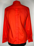 womens shirt  womens  vintage  Urban Village Vintage  urban village  top  Shirt  retro  red  Londonpride  dagger  collared  collar  blouse  70s  70  1970s