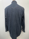 vintage  Urban Village Vintage  urban village  stitch detailing  Navy  Mens Shirts  mens  levis  l  decorative buttons  blue