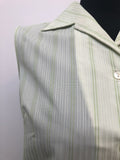 wool  womens  vintage  vest  Urban Village Vintage  urban village  top  Stripes  sleevless  sleeveless  retro  pure wool  Green  blouse