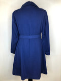 womens  waist belt  vintage  Urban Village Vintage  MOD  jacket  front zip fastening  decorative buttons  blue  60s  1960s  10