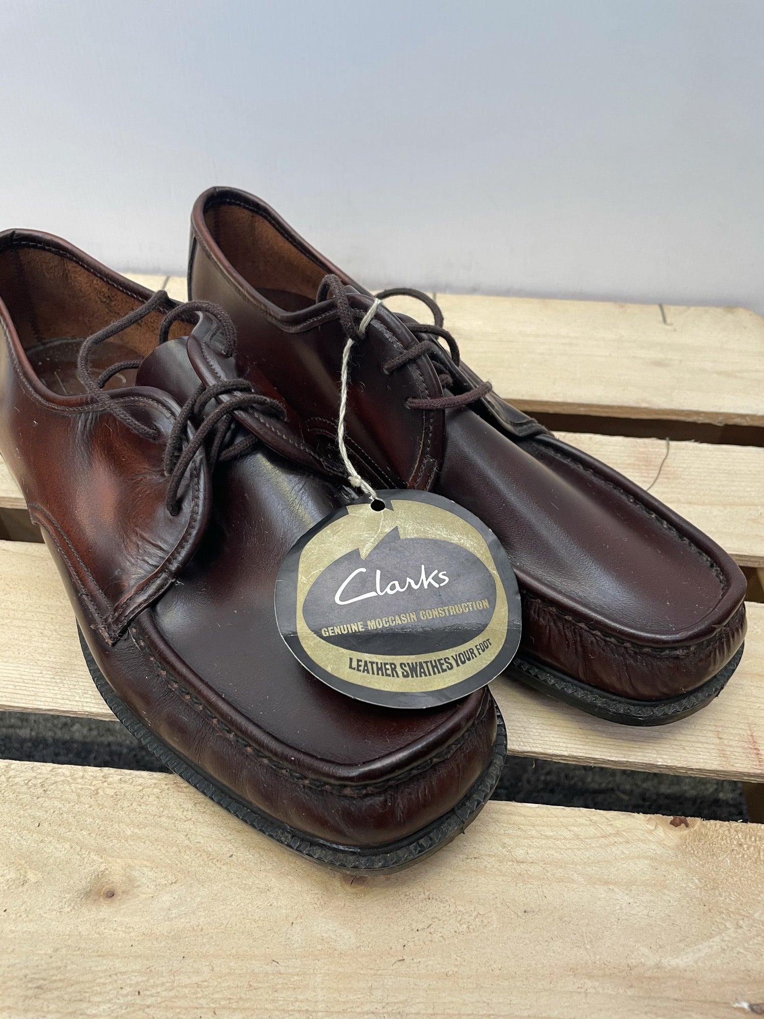 Clarks Moccasin Shoes Deadstock - Size 8 Urban Village Vintage – UrbanVillageVintage