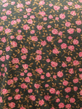 womens shirt  womens  vintage  Urban Village Vintage  urban village  Shirt  rose print  pink  long sleeve  Green  floral shirt  floral print  collar  button down  button  blouse  60s  1960s  12  10/12  10