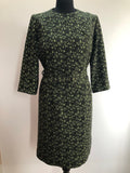 50s 60s Floral Dress by Phillip Kunick - Size 12