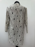 womens  vintage  Urban Village Vintage  urban village  sparkly  Silver  shimmer  retro  patterned  long sleeve  lightweight jacket  lightweight  80s  1980s  10