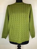 1960s Light Knit Jumper by Heathnit - Size UK 16