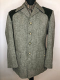 vintage  Urban Village Vintage  urban village  suit  retro  mens  long sleeve  L  grey  corduroy  button up  button fastening  button  Burton  blazer jacket  Blazer  70s  1970s