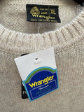 Wrangler Authentics  Wrangler  Wool Blend  wool  welsh wool  vintage  Urban Village Vintage  urban village  New old stock  M  long sleeve  knitwear  knitted  knit  elasticated  deadstock  beige  100% Wool