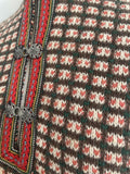 vintage  Urban Village Vintage  urban village  square pattern  roll neck  patterned  pattern  mens  M  long sleeves  Long sleeved top  long sleeved  long sleeve  knitwear  knitted  knit  hook and eye  high neck  heavyweight  ethnic print  ethnic  elasticated  cuffs