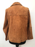 womens  vintage  Urban Village Vintage  urban village  Suede Jacket  Suede  pockets  long sleeve  Jacket  double breatsed  coat  brown  12