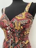 womens  vintage  Urban Village Vintage  urban village  summer dress  summer  string fastening  straps  Paisley Print  paisley  maxi dress  hippie  full length  70s  70  60s  1970s  1960s
