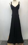 womens  Wallis  vintage  Urban Village Vintage  summer  maxi dress  maxi  halter dress  evening dress  dress  black  8  70s  1970s