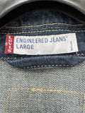 vintage  Urban Village Vintage  urban village  stitch detailing  stitch detail  mens  M  long sleeve  lightweight  levis strauss  levis  levi strauss  levi  Jacket  Denim jacket  denim  collar  chest pockets  chest  button front  button
