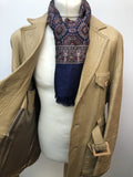 vintage  safari style  Safari jacket  safari  mens  Leather Jacket  Leather  L  Jacket  Fitted  camel  Belted waist  belted jacket  belted  beige  70s  1970s Urban Village Vintage